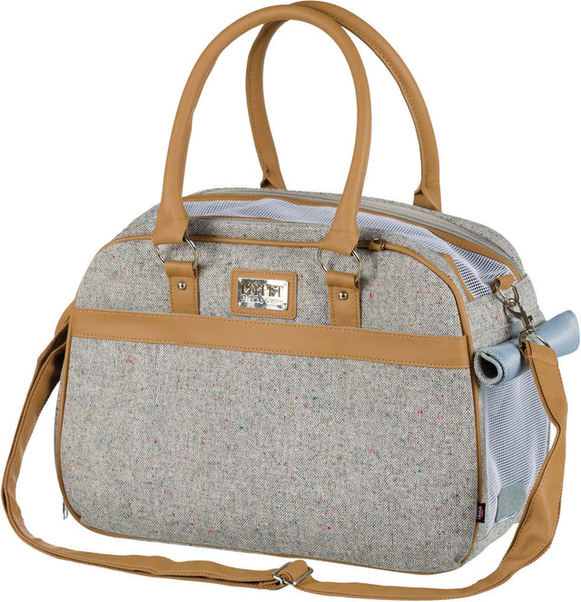 Trixie Hundetasche Helen – grau, Belüftungsnetz, 19x28x40 cm, maximal 10 kg