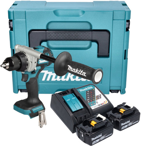 Makita ddf492rtj 18v Bohrmaschine/Schraubendreher | inkl. 2x 5,0 Ah und Schnellladegerät in Mbox – ddf492rtj