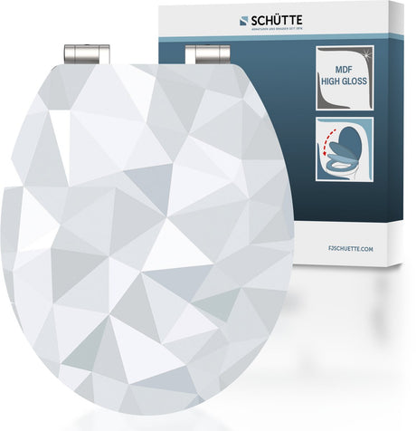 Schütte Toilettensitz mit weicher Diamant-MDF-Hochglanz