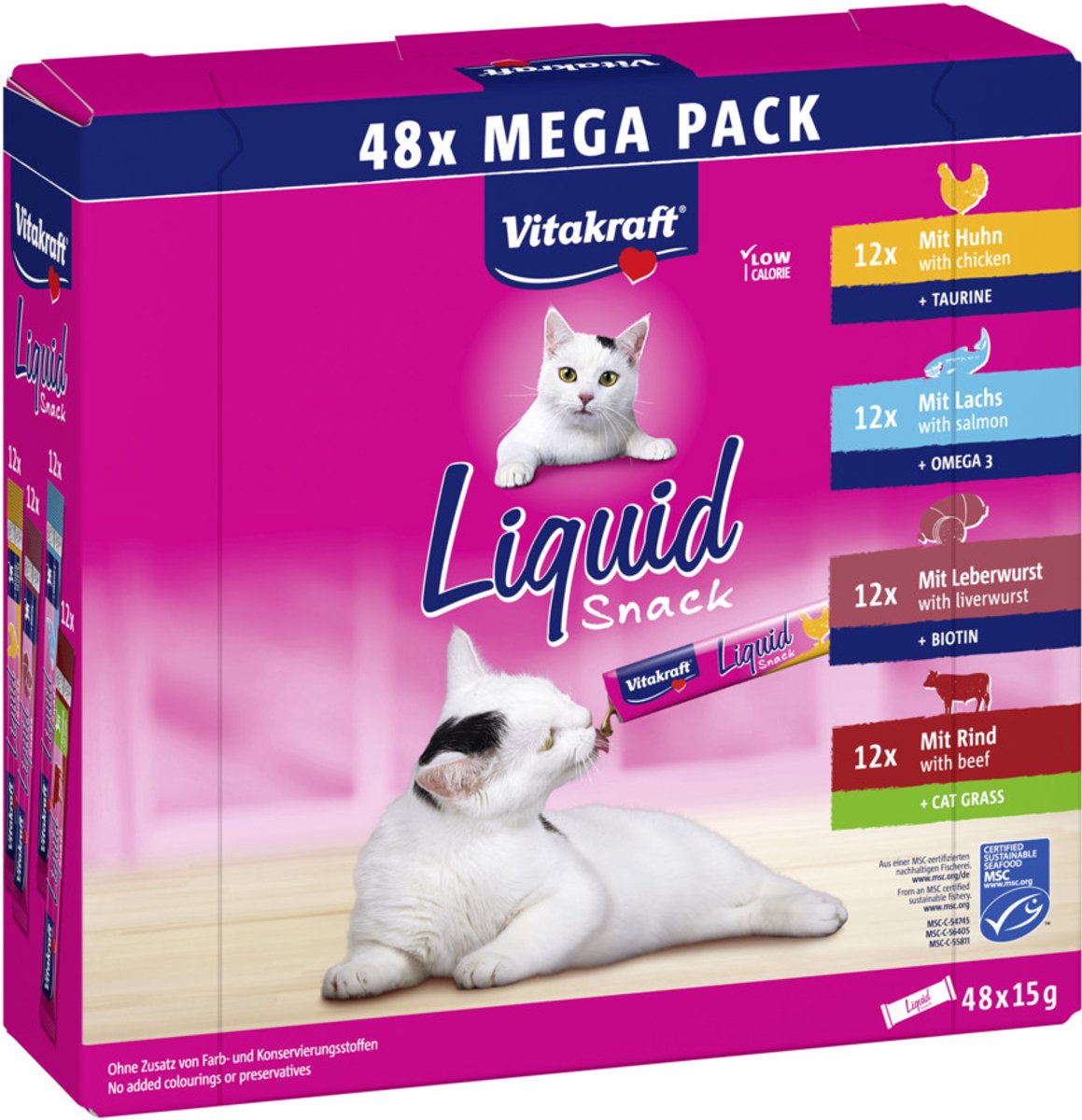 Vitakraft Flüssigsnack Großpackung à 48 Stück