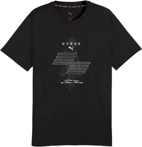 Puma x hyrox cloudspin thermoadapt t-shirt in de kleur zwart.