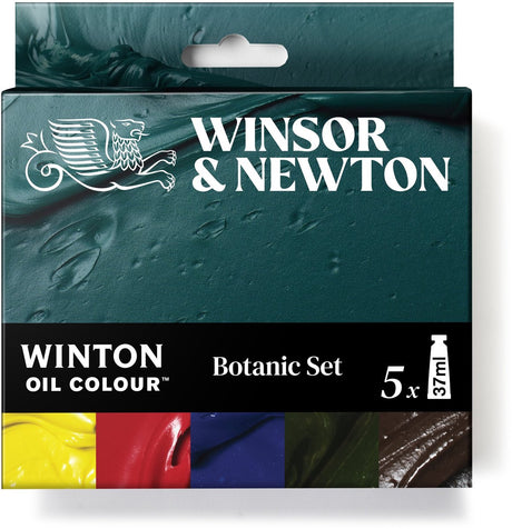 Winsor newton 1490714 winton olieverf set botanic 5x37ml – olieverf voor bloemen landschappen
