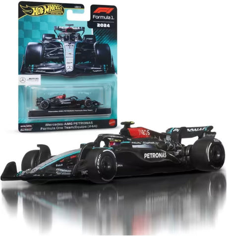 Hot Wheels Premium Metall-Formel-1-Sammelspielzeug-Rennwagen – Lewis Hamilton Mercedes-Benz