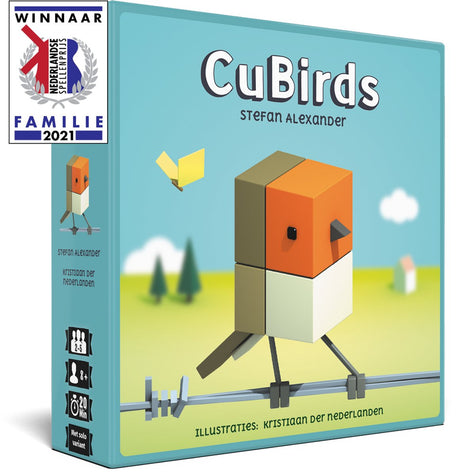 Gam'inbiz cubirds - kaartspel voor 1 tot 5 spelers - geïllustreerd door kristiaan der nederlanden