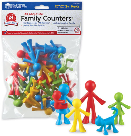 Lernressourcen rund um mich Family Counters™ Smart Pack (24er-Set) – 3+
