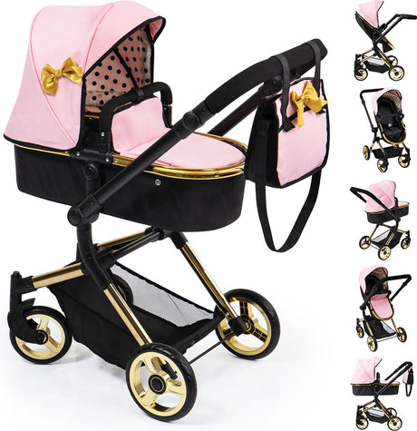 Bayer Design - Kombi-Puppenwagen Neo Vario - Schwarz Roségold
