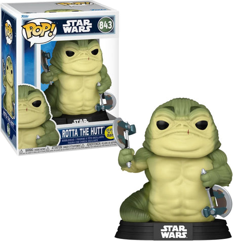 Funko Star Wars The Mandalorian – Rotta The Huttlet (Glow-in-the-Dark) Vinylfigur 843 Unisex Pop! - neutral - Standard