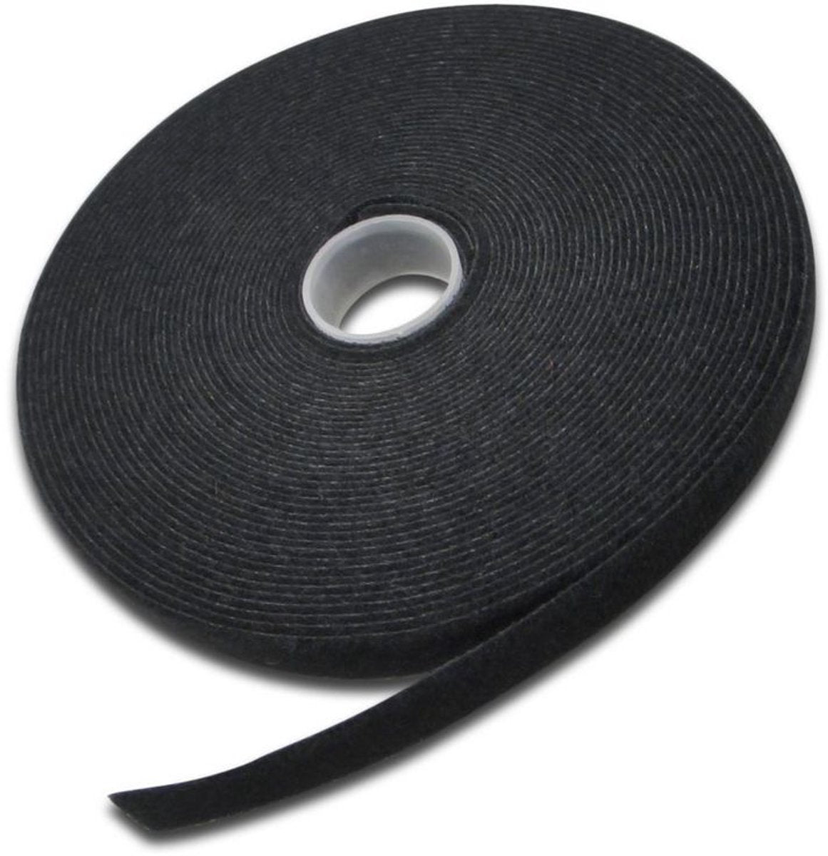 Microconnect Klettband 15mm, 10m, schwarz