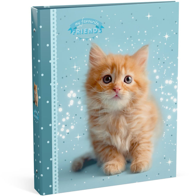 Ringordner „Meine Lieblingsfreunde“ A4 – Katze – 23 Ringe