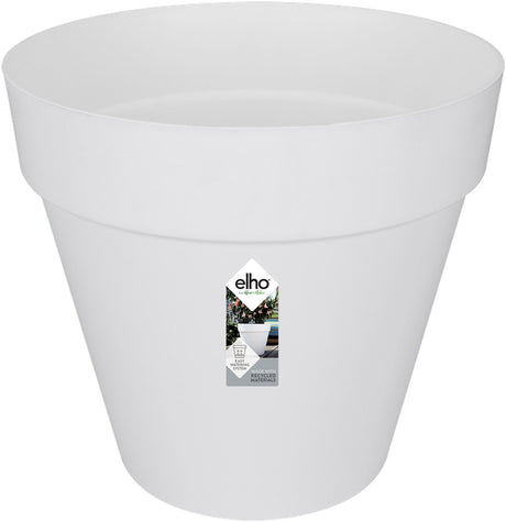 Elho loft urban rond 60 - grote bloempot voor buiten - waterreservoir - 100% gerecycled plastic - ø 58.0 x h 54.0 cm - wit