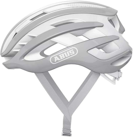 Abus Fahrradhelm Airbreaker Pure Grey L – 59-61 cm – Grau – geeignet für den Einsatz auf Rennrädern – Gravelbikes – 230 g