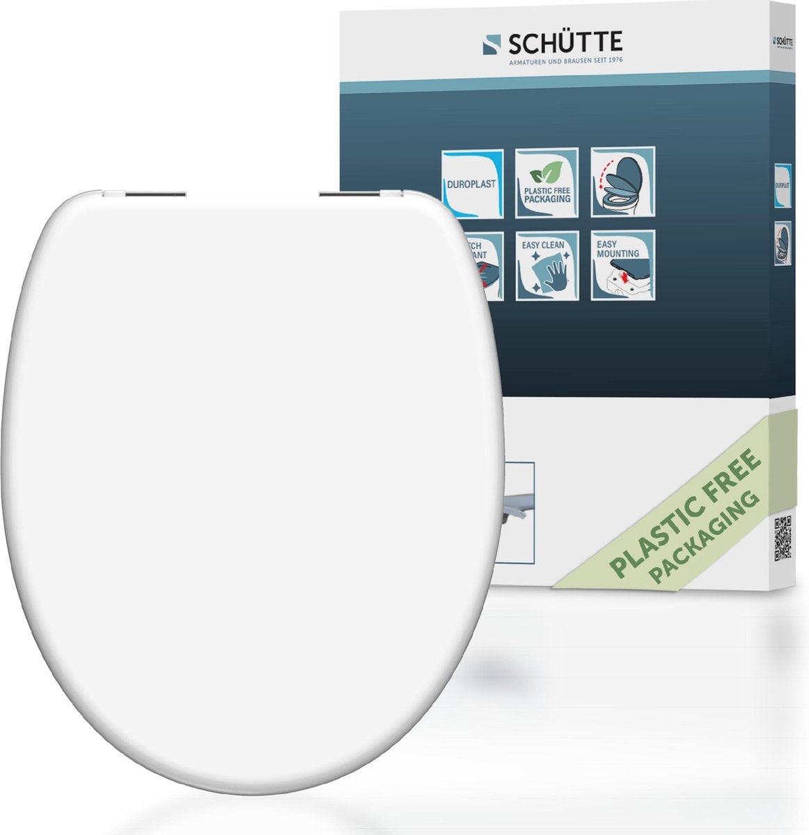 Schütte Toilettensitz mit weicher weißer Duroplast