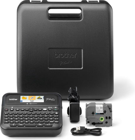 Brother PT-D610BTVP Thermoetikettendrucker – Azerty – 180 x 360 dpi – 30 mm Sek. – USB und Bluetooth – TZE-Bandkassetten