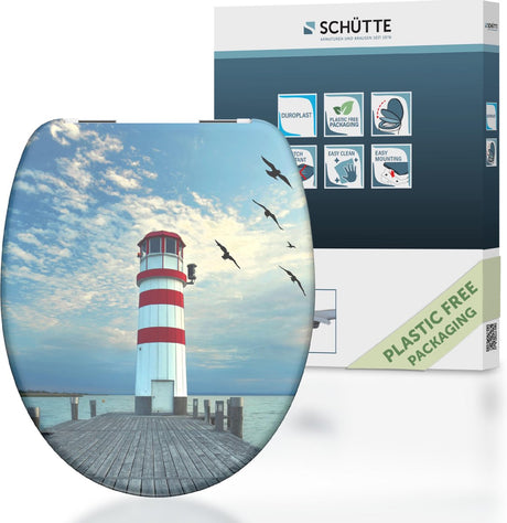 Schütte Toilettensitz mit weicher Leuchtturm