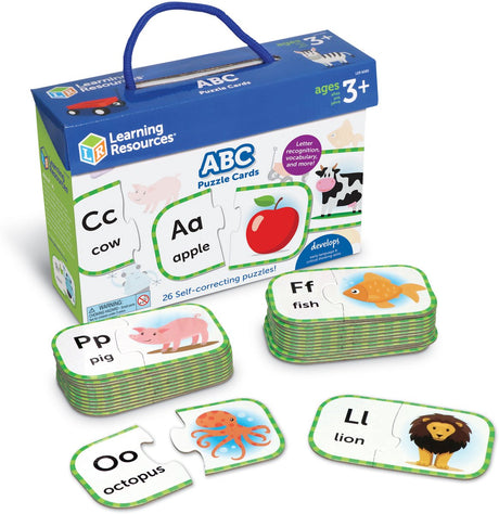 Learning resources abc puzzelkaarten (engels) - 3+