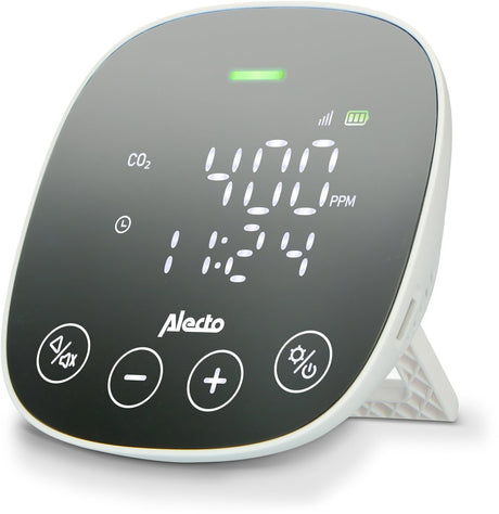 Alecto CO2-Messgerät – NIR-Sensor + Feuchtigkeitsmesser