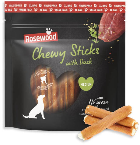 Rosewood Kausticks Medium Hundesnack Ente 500 g – Kausticks Rohleder – Kausnack – getreidefrei