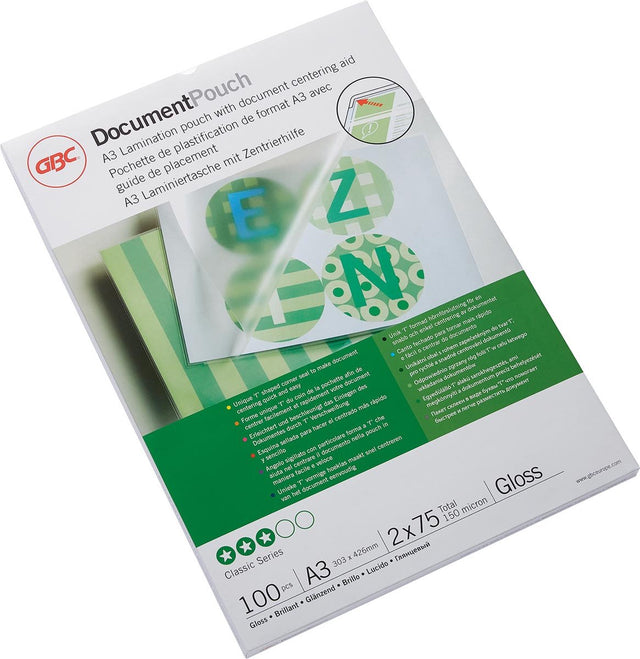 GBC-Laminierfolien, A3, 303 x 426 mm, 150 Mikron