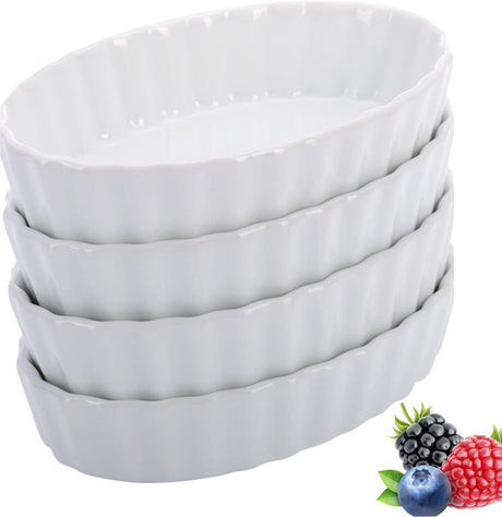 Westmark Ovalschalen 4 Stück weiß