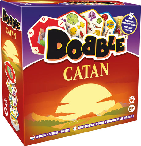 Asmodee Dobble Catan Dobble Catan Brettspiel passend