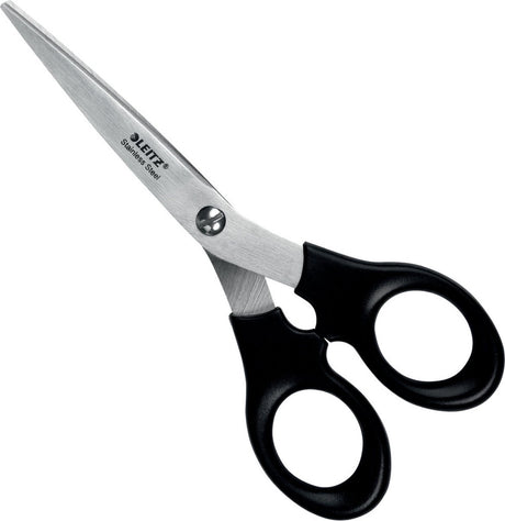 Leitz Edelstahlschere – 165 mm – ergonomischer Griff – schwarz