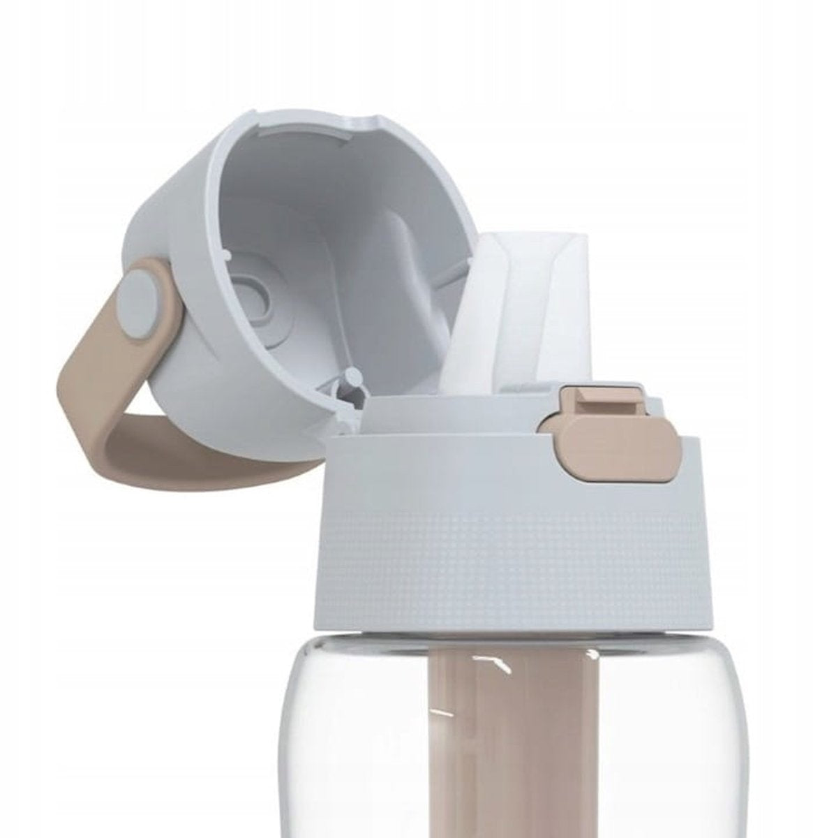 Dafi solid - waterfilterfles - 0,7 liter - tritan - bpa vrij - inclusief filter - cappuccino beige