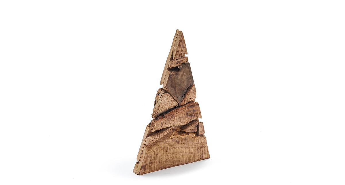 Wooden pine tree 25x40cm