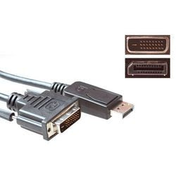 Verloopkabel displayport man naar dvi man act ak3995 zwart