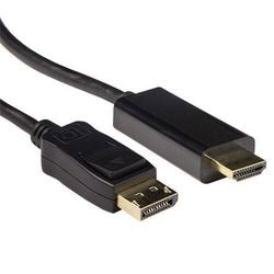 Adapterkabel Displayport-Stecker auf HDMI-A-Stecker Act AK3991 schwarz