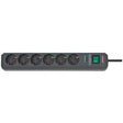 Steckdosenleiste Brennerstuhl Eco-Line BN3318 6 Steckdosen schwarz