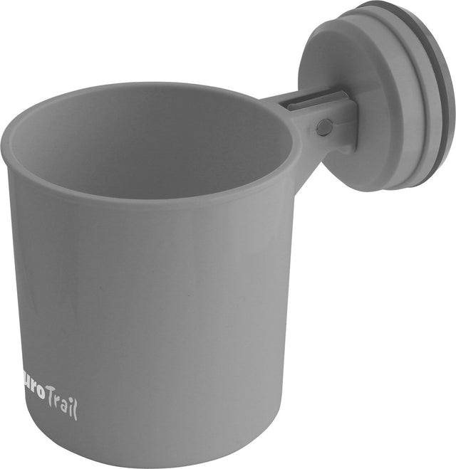 Eurotrail rond opbergbakje met zuignap - antraciet