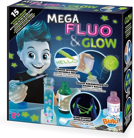 Buki France Buki – Mega Flou and Glow – Science Box – Experimente