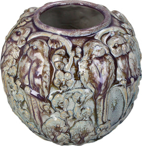 Hd collection vaas vogels aardewerk 22x22x19.5cm
