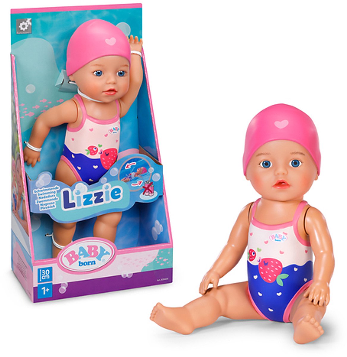 Baby born zwemmende lizzie (30 cm)
