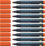 Schneider Schreibgeräte Schneider Permanent Marker - Maxx 130 - Rundspitze - Orange - 10 Stück - Strichstärke 1-3 mm - S-113006-10