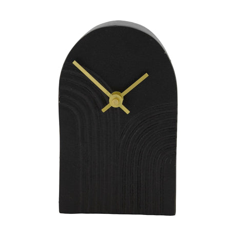 Dijk Natural Collections Uhr Aluminium schwarz 10x4x16,5cm