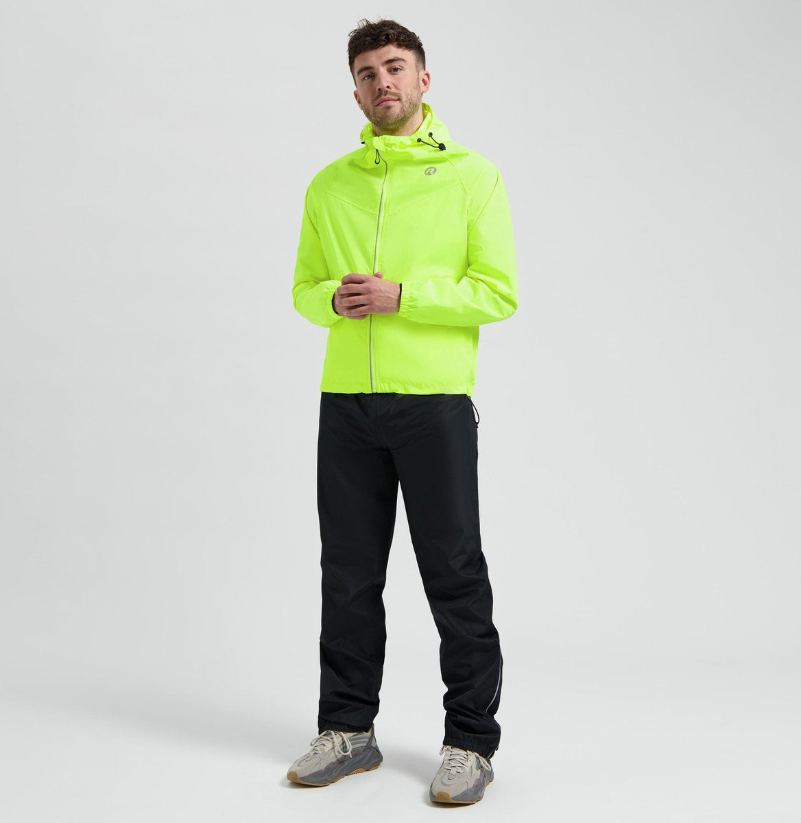 Rogelli commuter core regenpak unisex - waterdicht - fluorgeel - xl