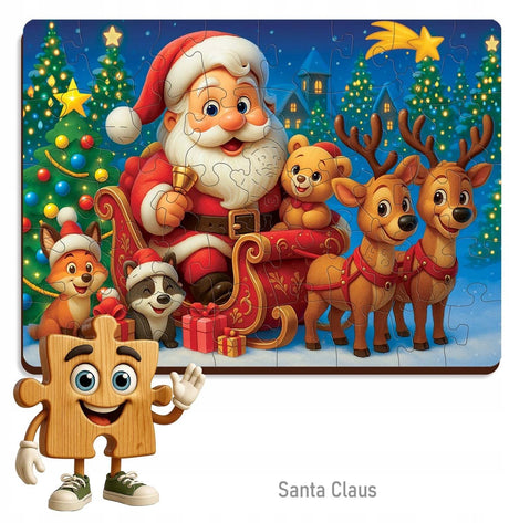 Wooden city houten kerstpuzzel sinterklaas - 40 stukjes