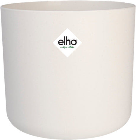 Elho b.for soft rond 22 - bloempot voor binnen - 100% gerecycled plastic - ø 22.3 x h 20.4 cm - wit
