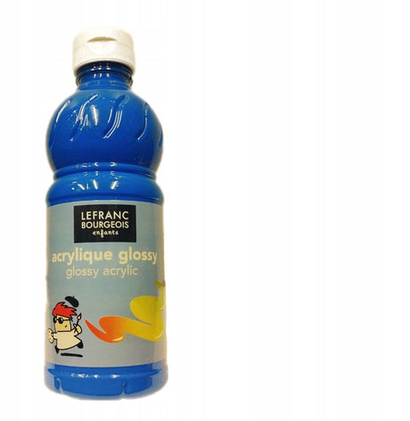 Lefranc Bourgeois Lefranc Acrylfarbe glänzend 500 ml – Cyan (Primärblau) 063