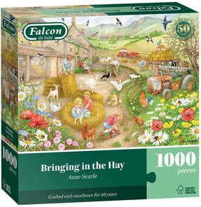 Jumbo falcon puzzel - bringing in the hay 1000 stukjes - educatief speelgoed.