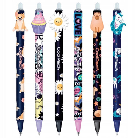 Coolpack uitwisbare gelpen 0.5mm blauw automatisch - capibara design