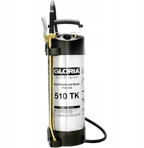 Gloria 510 tk profiline hogedrukspuit van roestvast staal met compressoraansluiting 10 liter