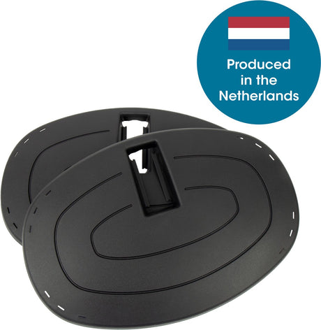 Qibbel Satz Fußschutzplatten Junior 6+ - schwarz