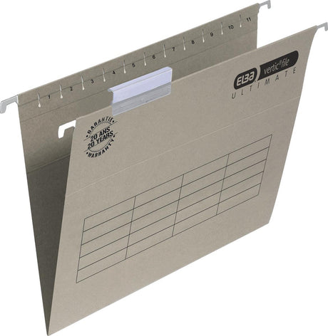 Elba Verticfile Ultimate – Hängeregister – Schubladen – A4 – 30 mm Boden – Grau – 10 Stück