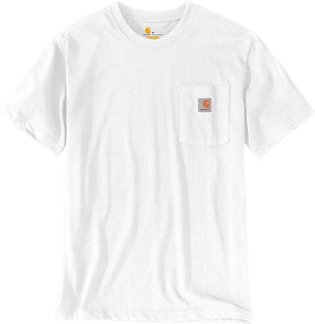 Carhartt pocket t-shirt - korte mouw - white - maat l (valt als xl) l