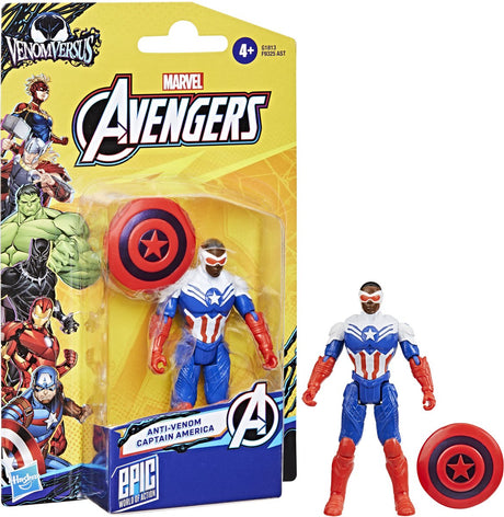 Marvel Avengers 10 cm Figur Venom Captain America | 3 Stück