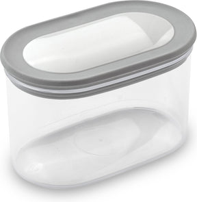 Curver Dry Grand Chef – stapelbarer Vorratsbehälter mit Deckel – 800 ml – transparentes Grau