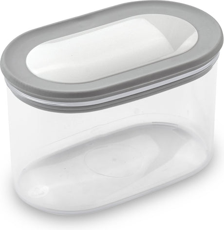 Curver dry grand chef – stapelbare voorraadbus met deksel – 800 ml – transparant grijs