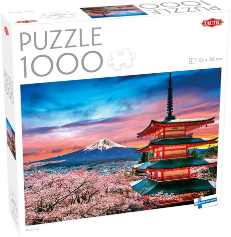Tactic mount fuji, japan – puzzel – 1000 stukjes – iconisch berglandschap – japanse natuur – hoogwaardige scandinavische kwaliteit